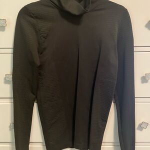 Athleta Green Turtleneck Sweater Slim Fit